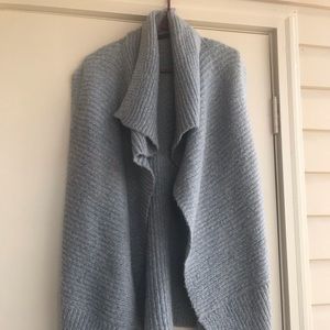 Grey sleeveless cardigan